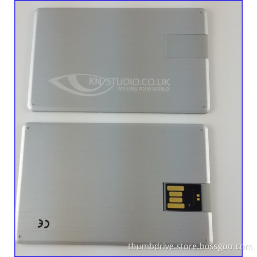 Swivel Metal Card Design 8GB Flash Drive